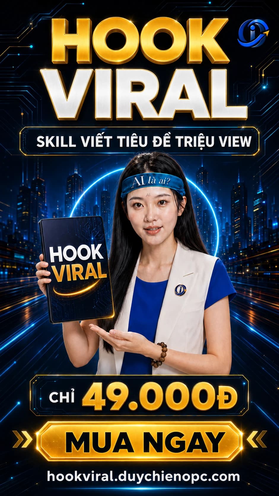 Ảnh bìa Hook Viral — Skill viết tiêu đề triệu view